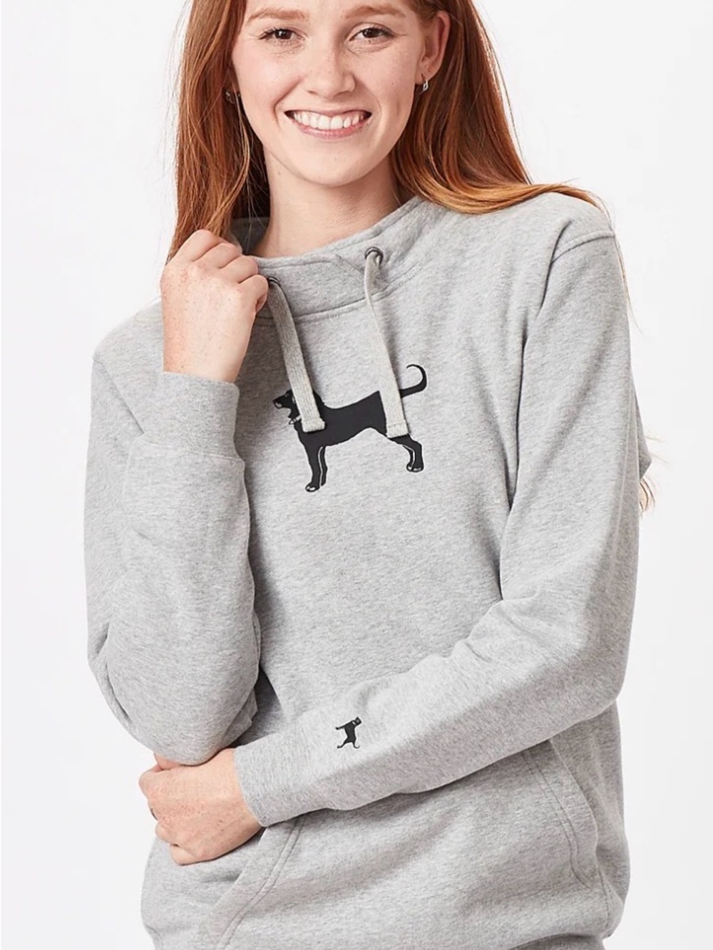 The Black Dog Gray Sherpa-Lined Pullover